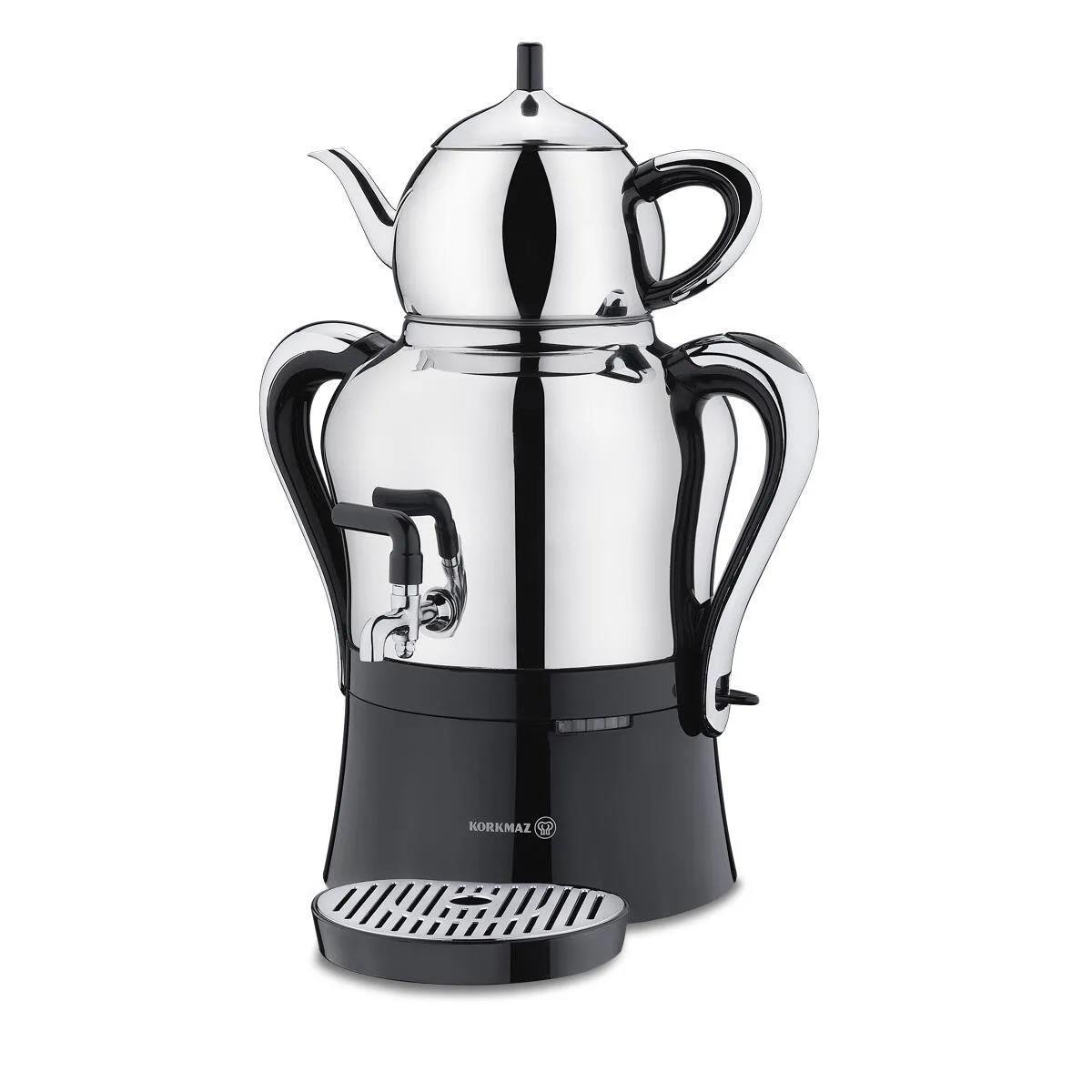 Korkmaz A842 Çaykolik-2 Semaver Inox/Krom 