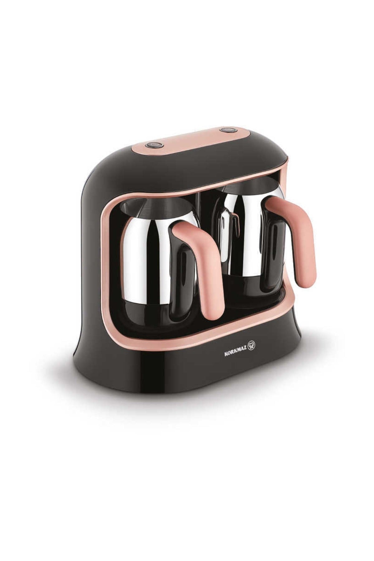 Korkmaz A861-02 Kahvekolik Twin Rose Gold/Siyah Türk Kahve Makinesi 