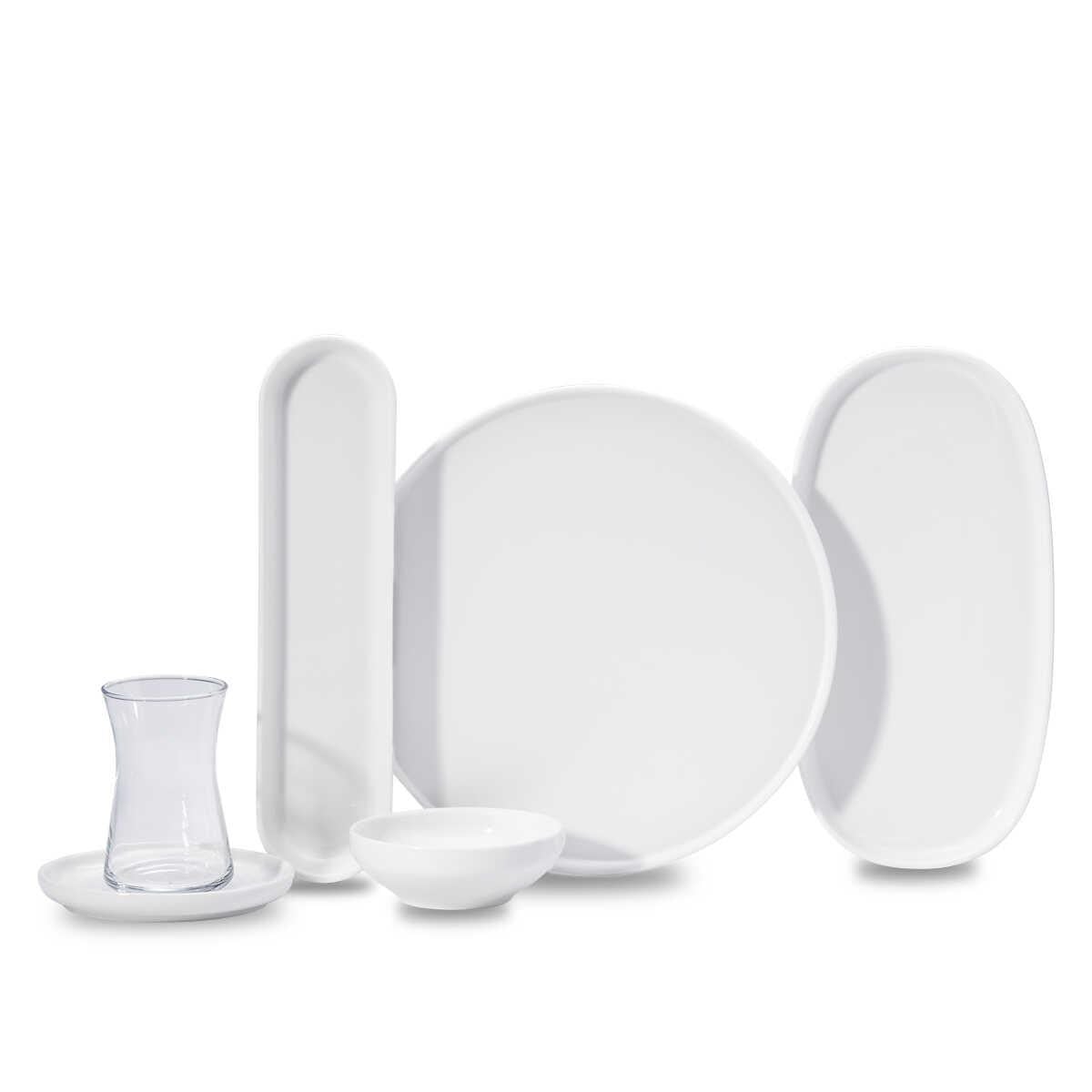 Korkmaz A8700-1 Luna Collection 25 Parça Porselen Kahvaltı Takımı 