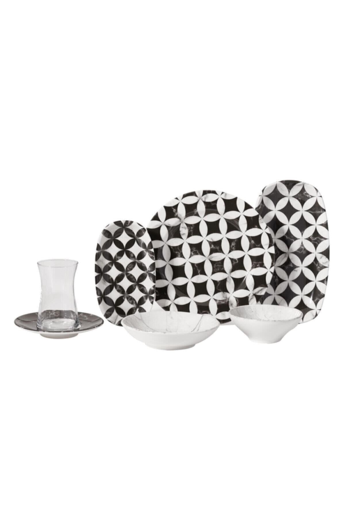 Korkmaz A8744 Doğa Collection 26 Parça Porselen Kahvaltı Takımı 