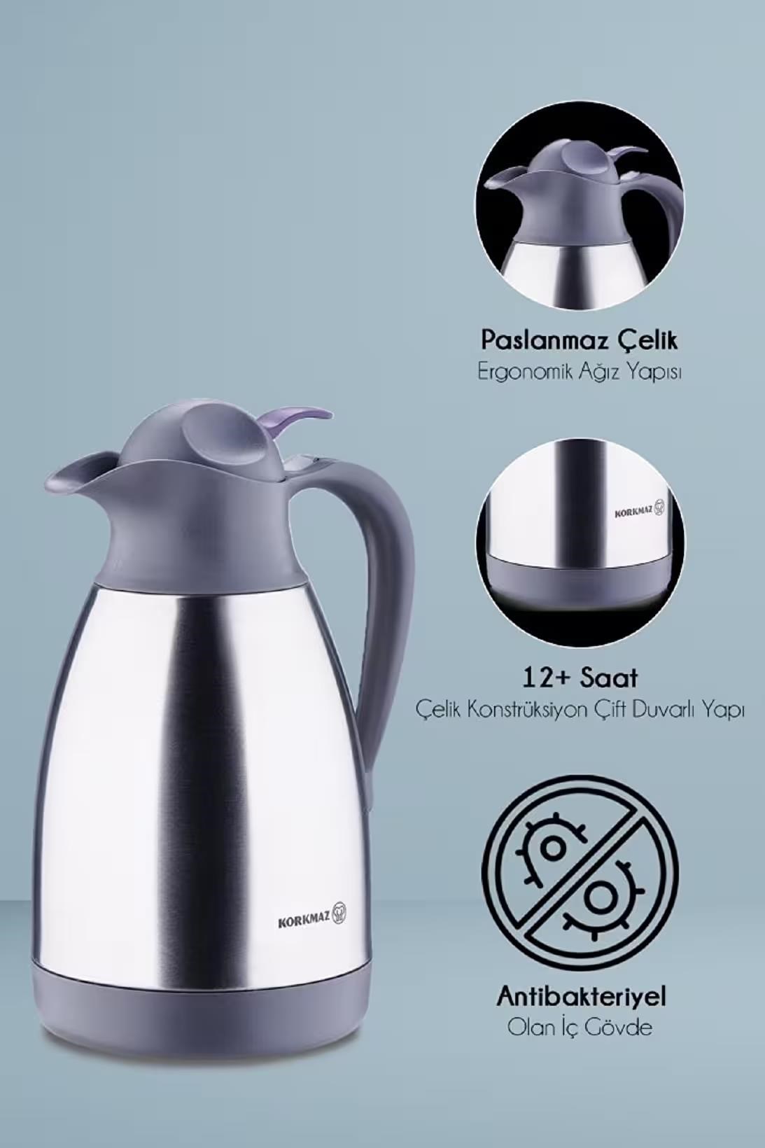 Korkmaz Satina 1,5 Litre Termos A749 