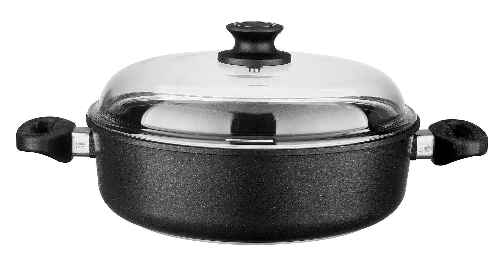 Leggno Gourmet Black Döküm Sığ Tencere 24 Cm 