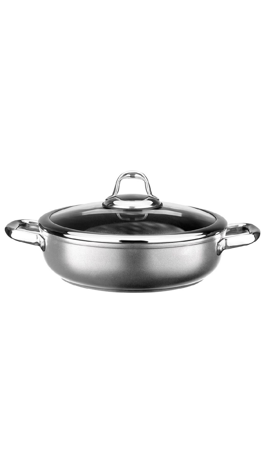 Leggno Mst2828st26gr Master Titanium Sığ Tencere Metalik Gri 26 Cm 