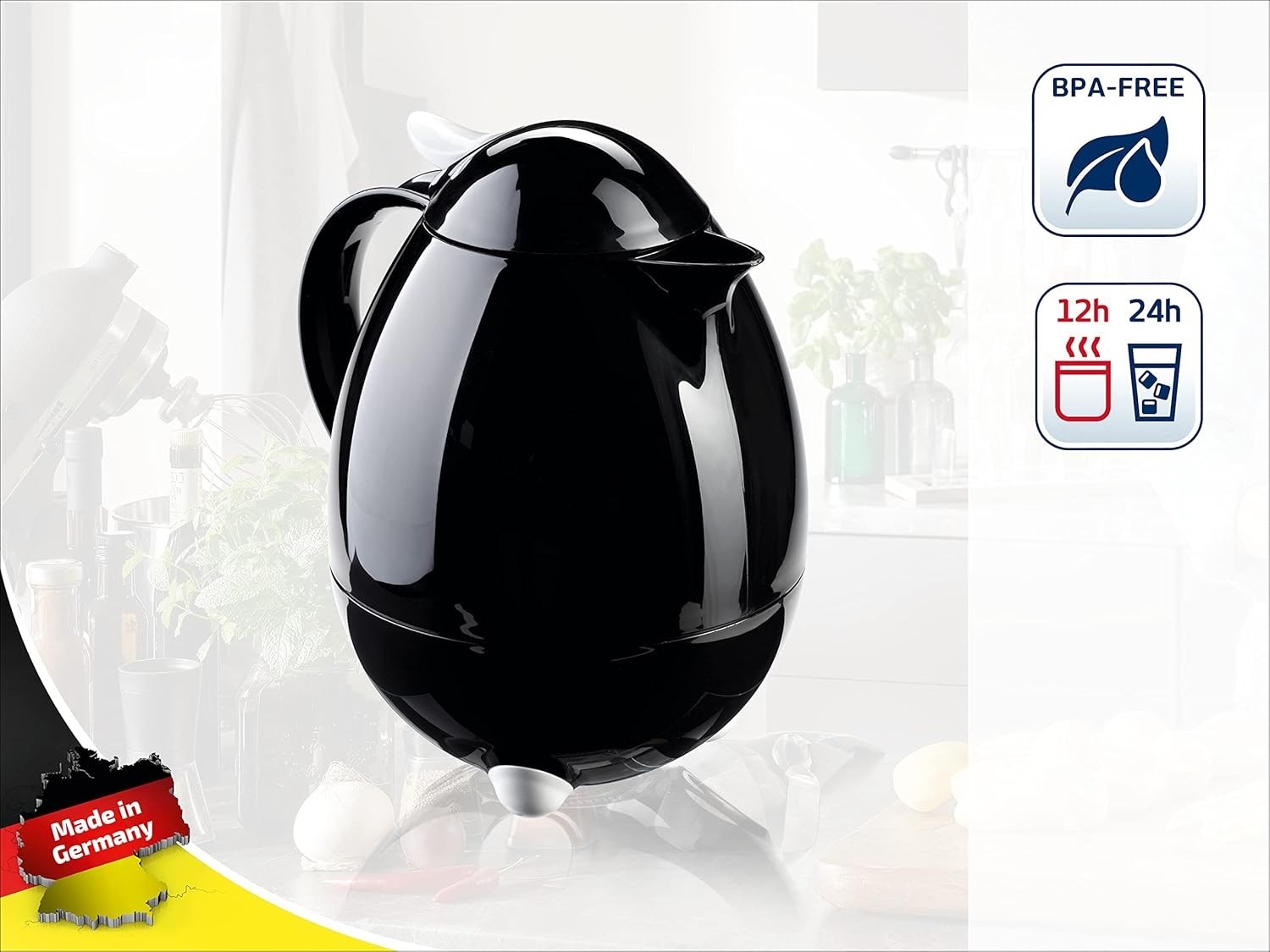 Leifheit Colombus Termos 1 Litre Siyah LFH28301 