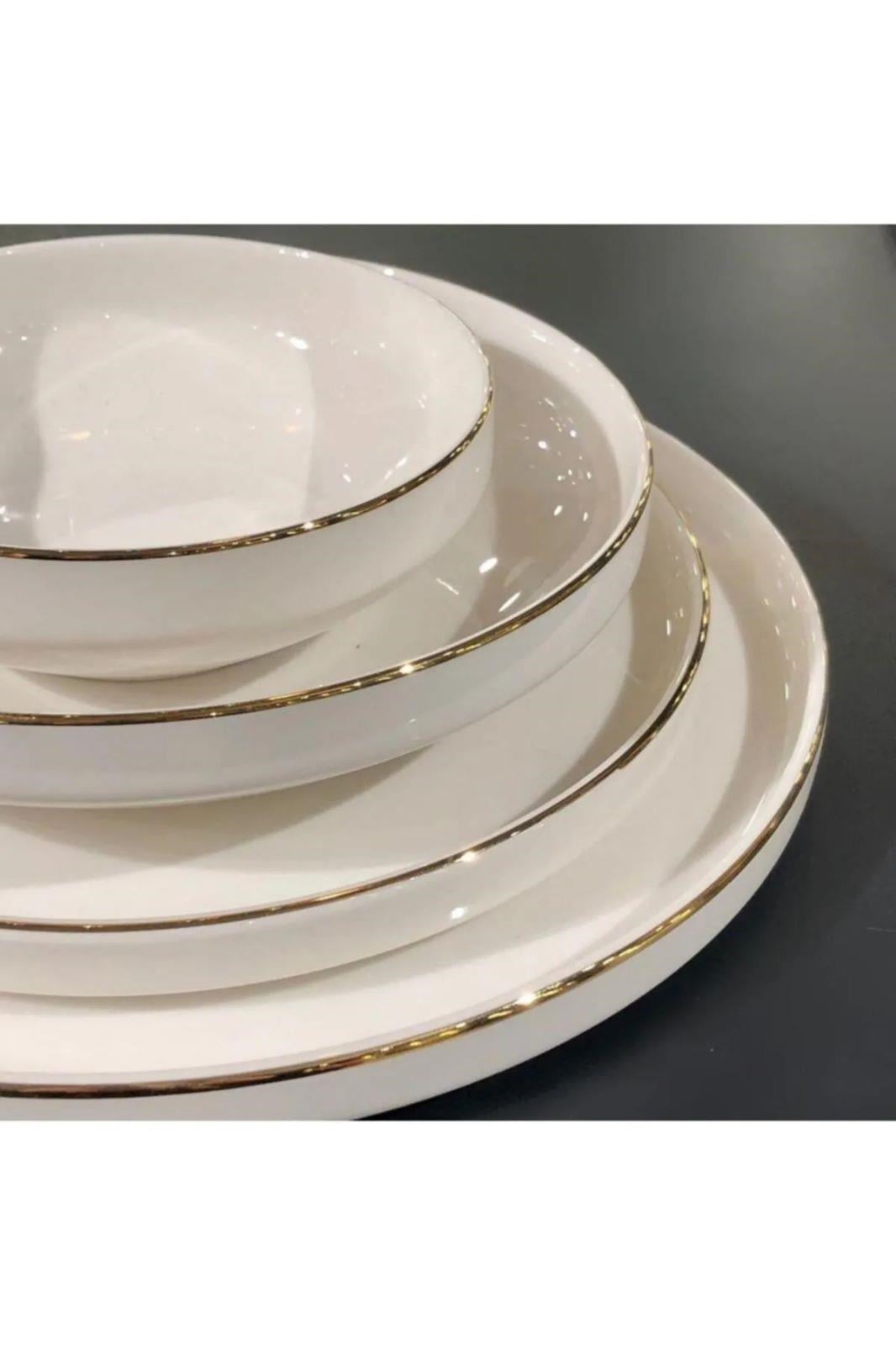 Mikasa Moor Gold Modern Altın 24 Parça Yemek Takımı Seti 
