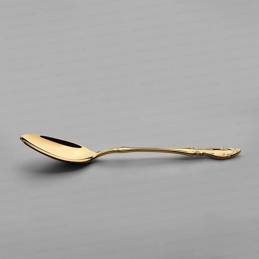 Nehir Adriana Titanium Altın 89 Parça Gold Çatal Kaşık Bıçak Takımı 