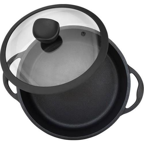 Olika Palladium 28 cm Siyah Kısa Tencere PK2804 