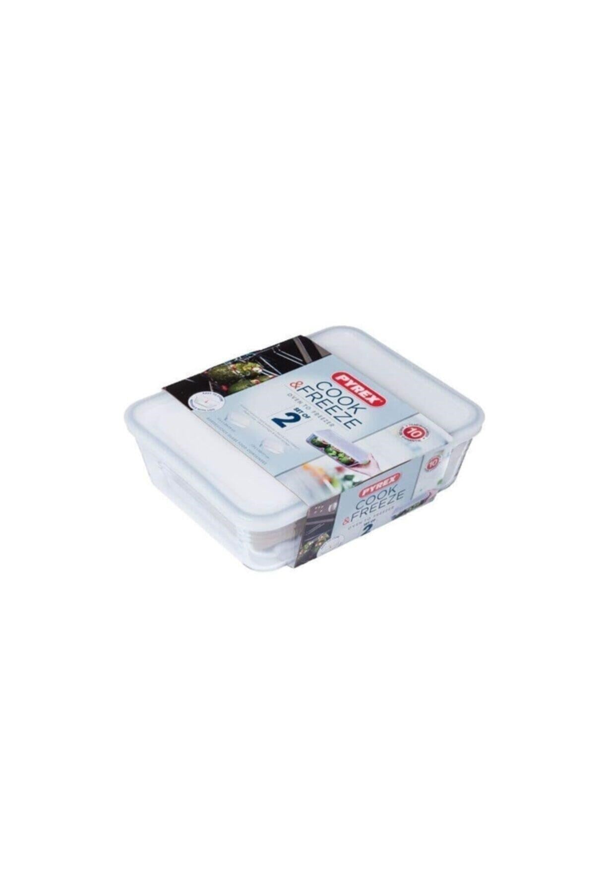 Pyrex 912S951/7146 2li Dikdörtgen Saklama Kabı 
