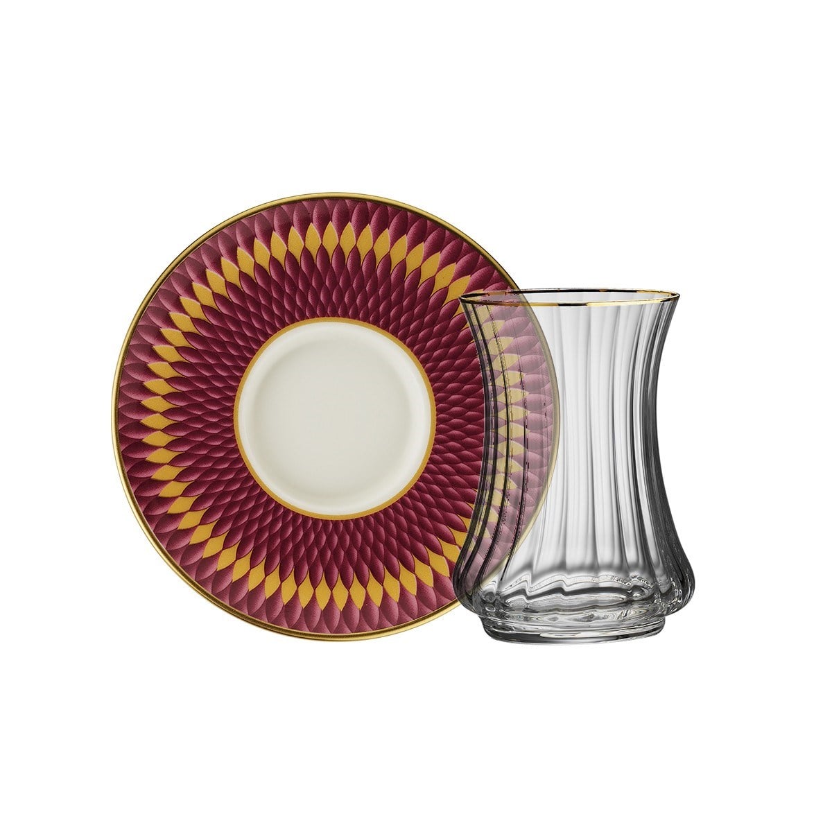 Sandro Moreno 1453 Farfar Optik 12 Parça 6 Kişilik Çay Seti 110 Ml Ar263716 