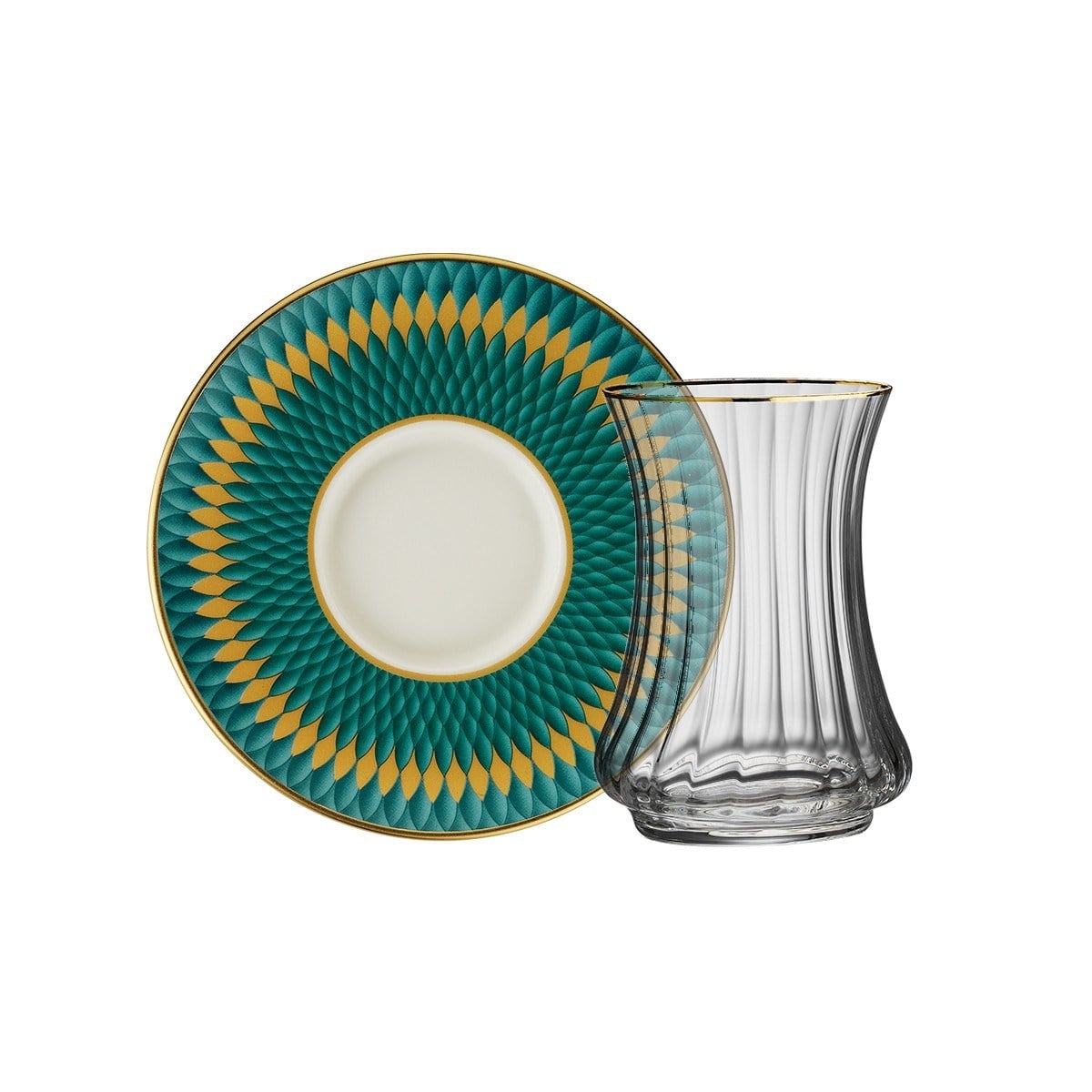 Sandro Moreno 1453 Farfar Optik 12 Parça 6 Kişilik Çay Seti 110 Ml Ar263716 