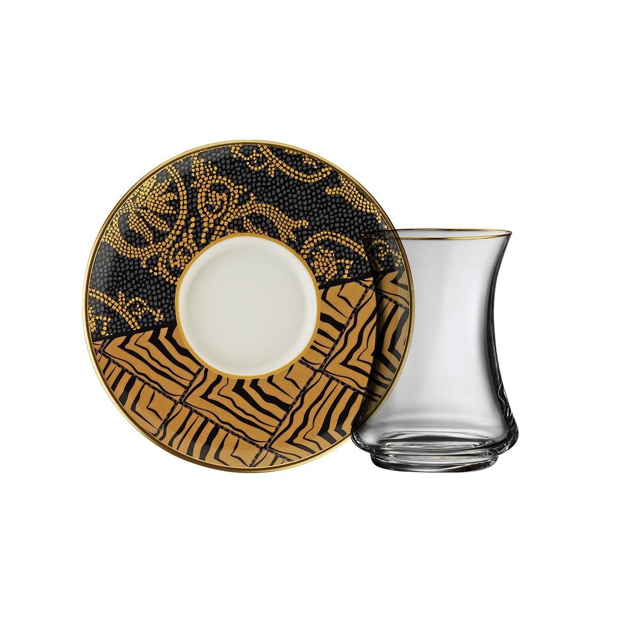 Sandro Moreno 1453 Kariye Gold 12 Parça 6 Kişilik Çay Seti 110 Ml Ar211445 