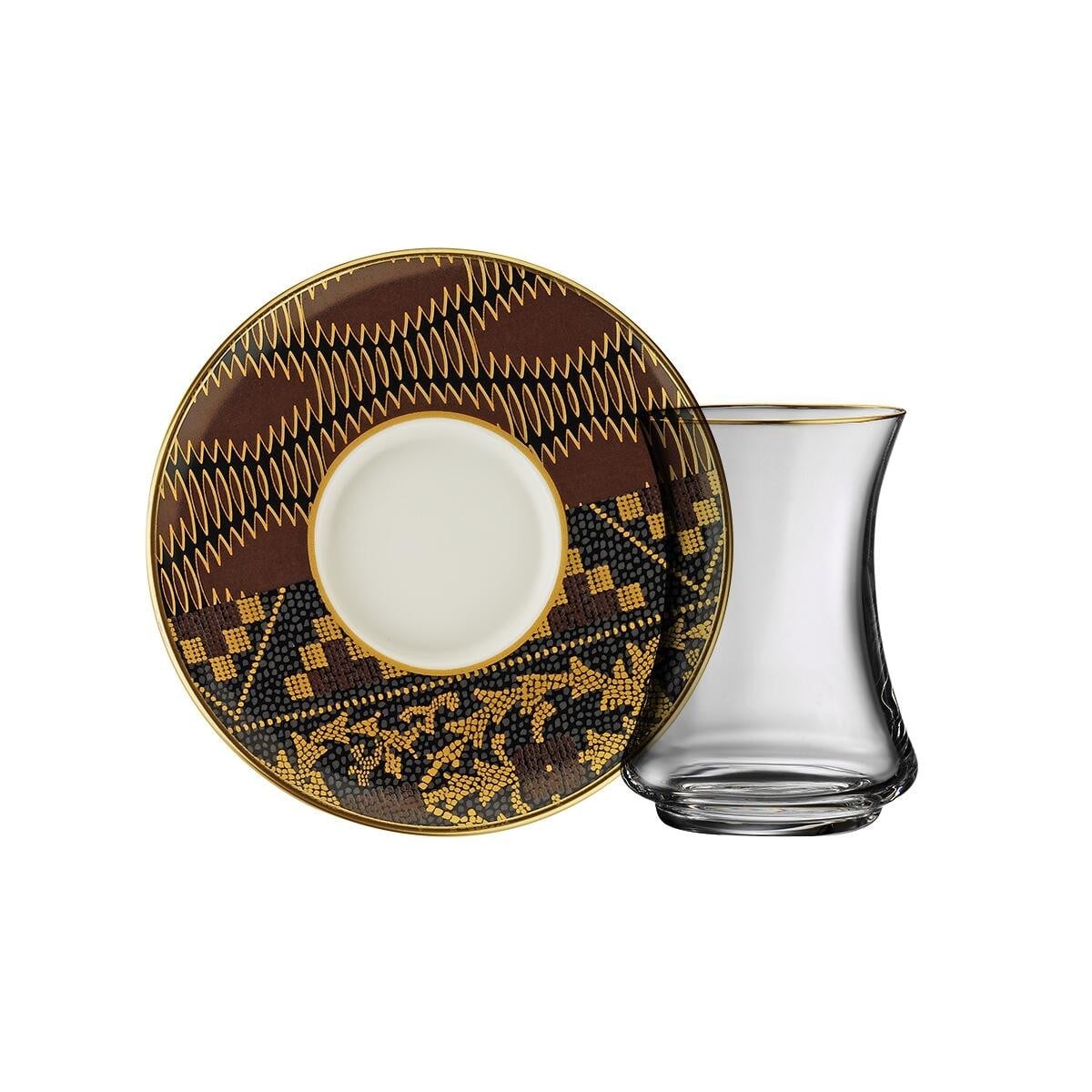 Sandro Moreno 1453 Kariye Gold 12 Parça 6 Kişilik Çay Seti 110 Ml Ar211445 