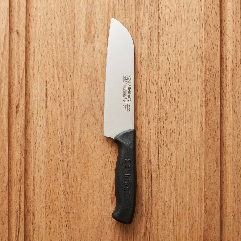 Santoku Aşçı Şef Bıçağı Orjinal Sürmene Kesim Bıçak Paslanmaz Çelik Profesyonel Günlük Sürbisa 61195 