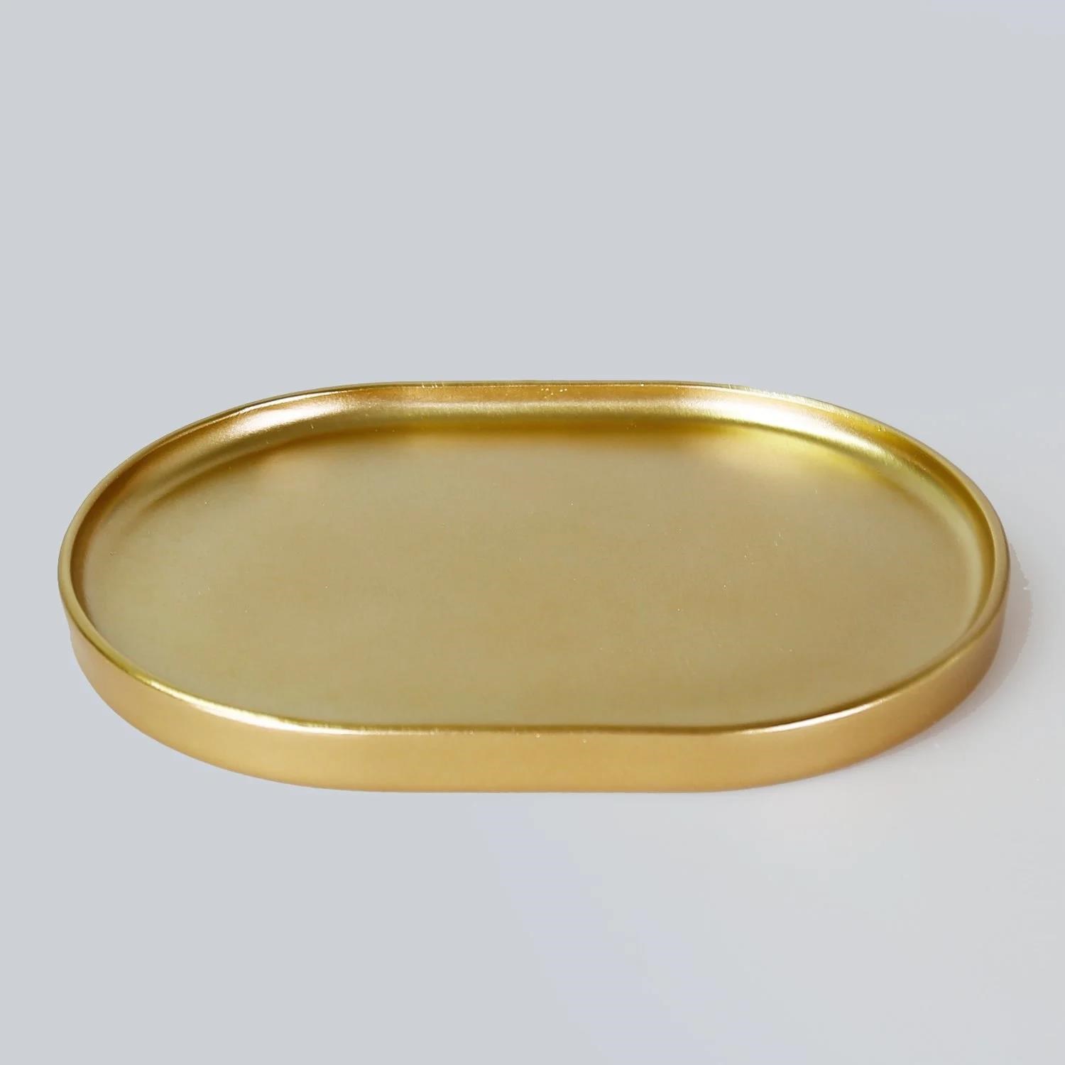 Selim Victoria Oval Tepsi Büyük Altın 121ALT11RS 