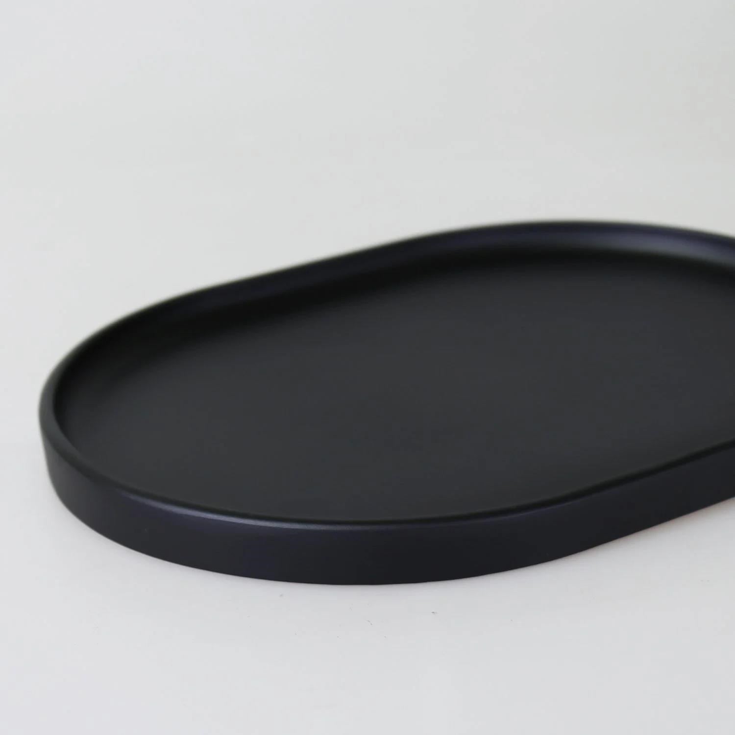 Selim Victoria Oval Tepsi Büyük Siyah 121SYH11RS 