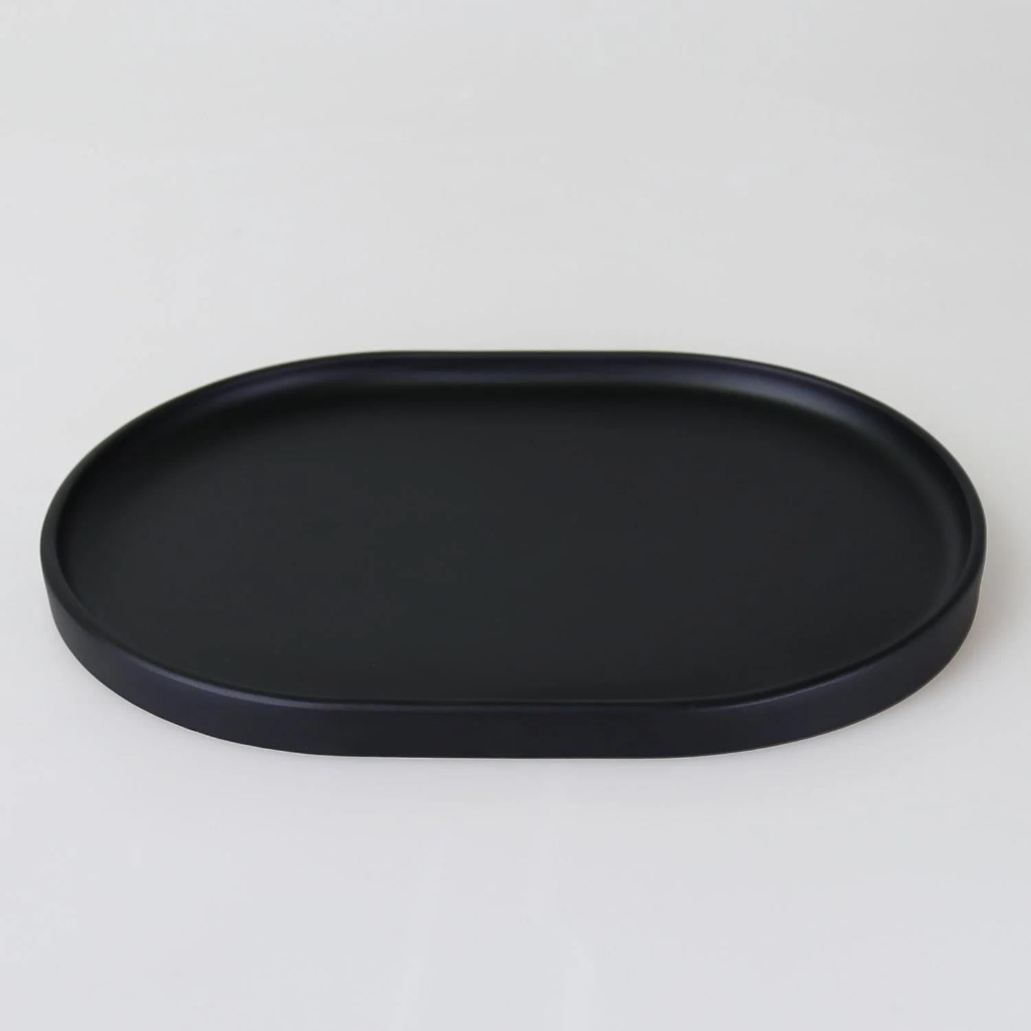 Selim Victoria Oval Tepsi Büyük Siyah 121SYH11RS 