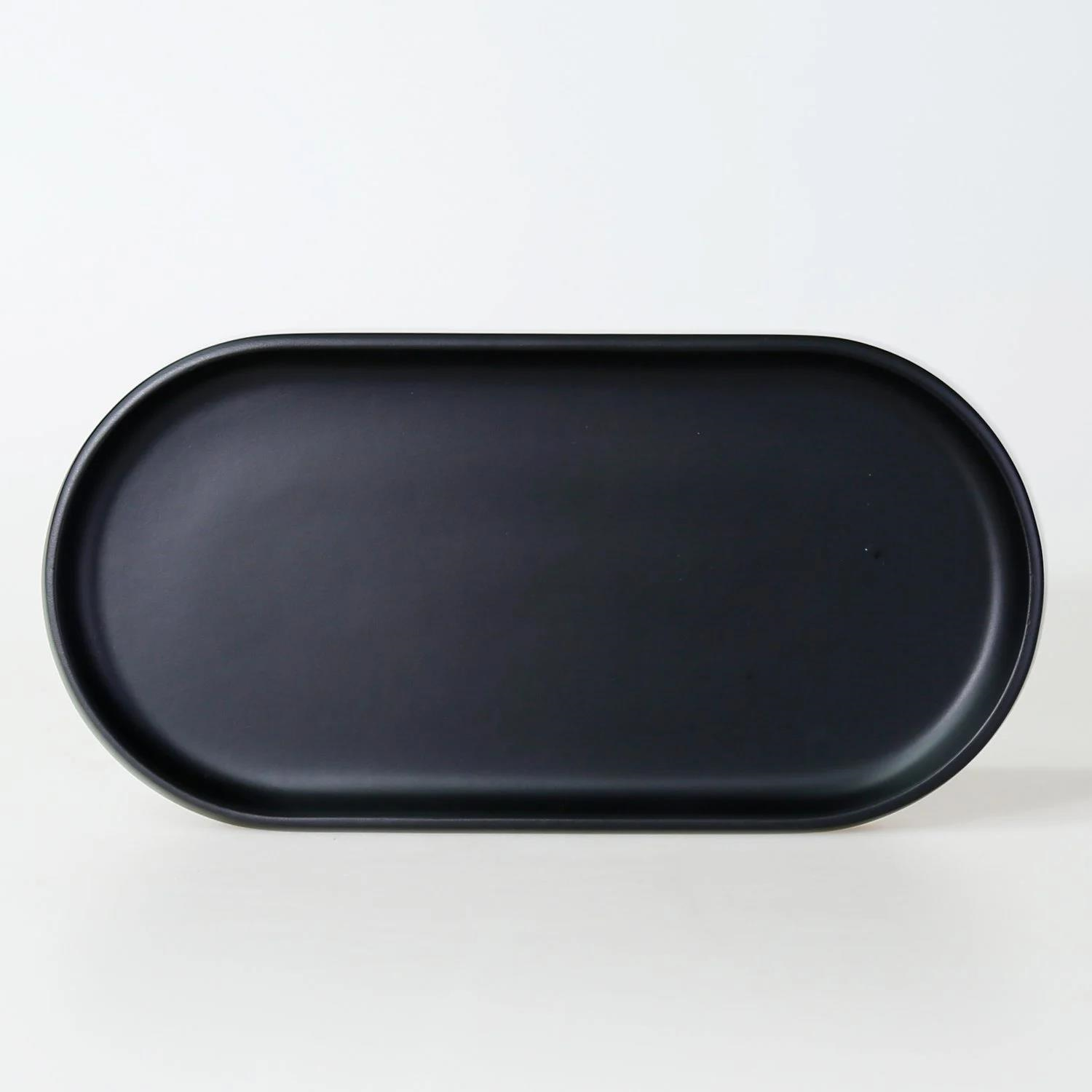 Selim Victoria Oval Tepsi Küçük Siyah 125SYH11RS 