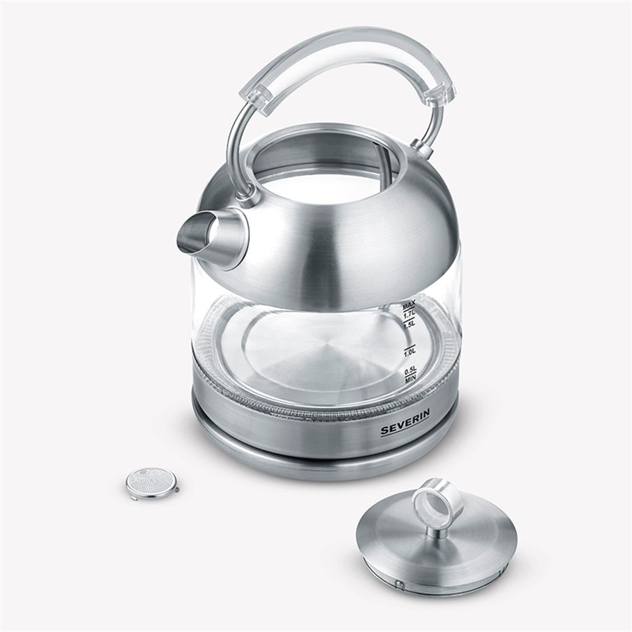 Severin Wk 3459 Retro Işıklı Cam Kettle 
