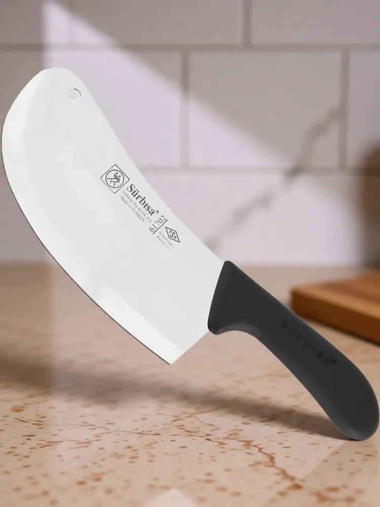 Sürbisa 61702 Sürmene Et Tavuk Kemik Soğan Doğrama Satırı 29 cm Pratik Mutfak Keskin Satır 