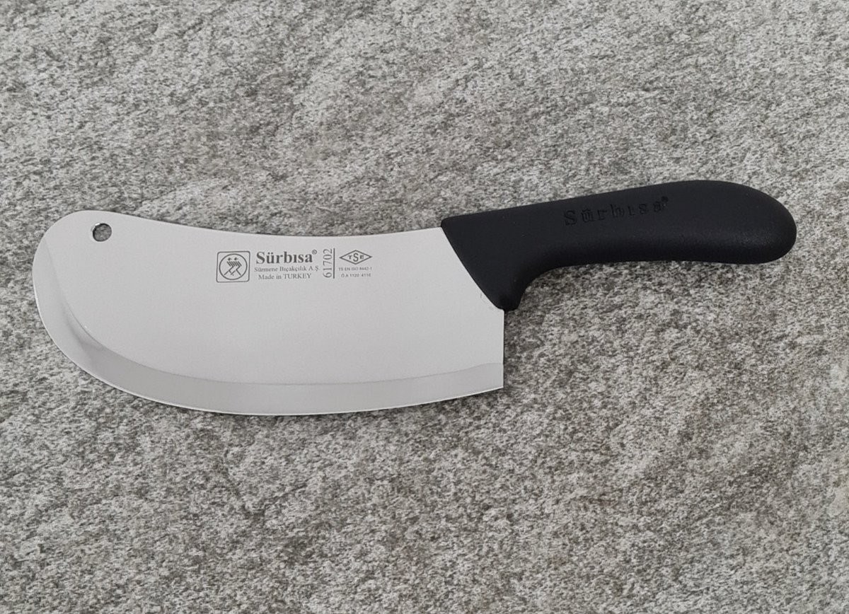 Sürbisa 61702 Sürmene Et Tavuk Kemik Soğan Doğrama Satırı 29 cm Pratik Mutfak Keskin Satır 