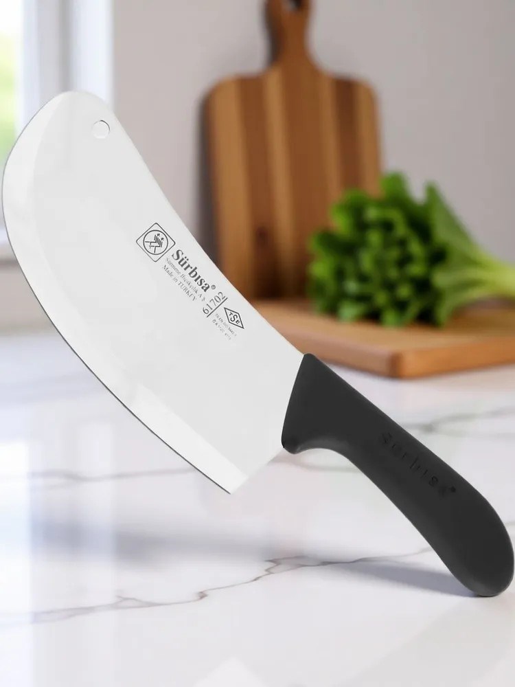 Sürbisa 61702 Sürmene Et Tavuk Kemik Soğan Doğrama Satırı 29 cm Pratik Mutfak Keskin Satır 