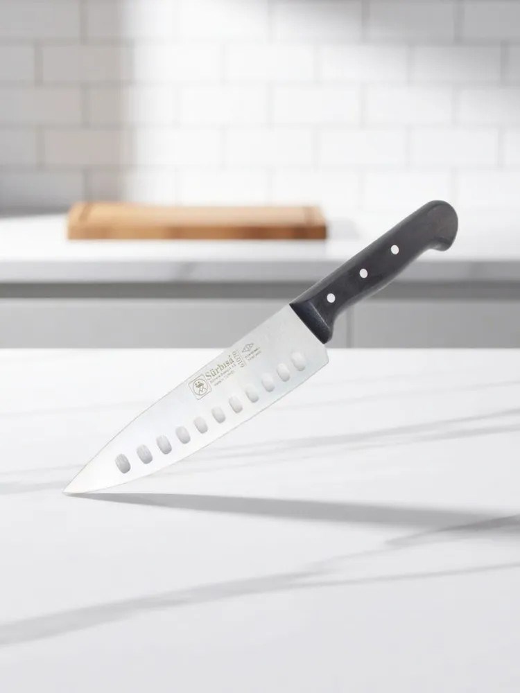 Sürbisa Sürmene 61070 Oluklu Şef Aşçı Bıçağı Pimli Sap 17 Cm 