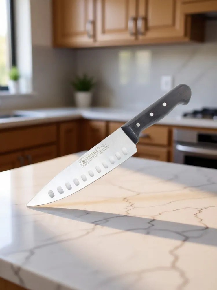 Sürbisa Sürmene 61070 Oluklu Şef Aşçı Bıçağı Pimli Sap 17 Cm 