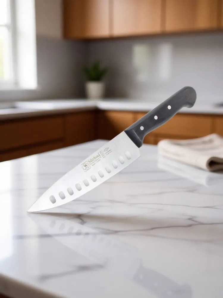 Sürbisa Sürmene 61070 Oluklu Şef Aşçı Bıçağı Pimli Sap 17 Cm 