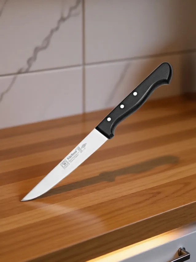 Sürmene Et Ekmek Mutfak Bıçağı 24 Cm Paslanmaz Çelik Dilimleme Doğrama Kesim Bıçağı Sürbisa 61003 