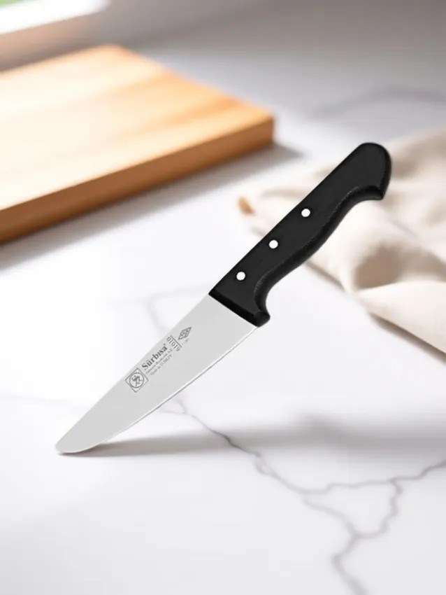 Sürmene Et Kasap Kurban Bıçağı 23.5 Cm Et Kesim Deri Yüzme Sıyırma Ekmek Sebze Mutfak Sürbisa 61010 