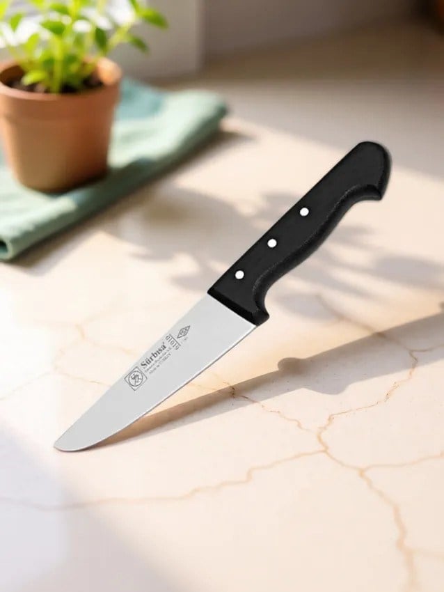 Sürmene Et Kasap Kurban Bıçağı 23.5 Cm Et Kesim Deri Yüzme Sıyırma Ekmek Sebze Mutfak Sürbisa 61010 