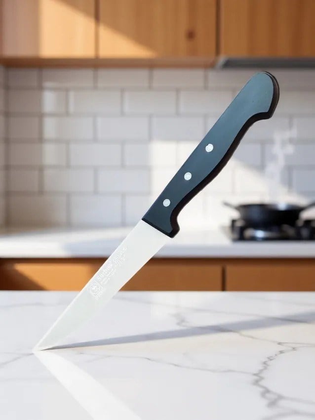 Sürmene Kasap Bıçağı 25 Cm Pimli Paslanmaz Çelik Sıyırma Doğrama Et Sebze Ekmek Mutfak Çeyiz Bıçağı 