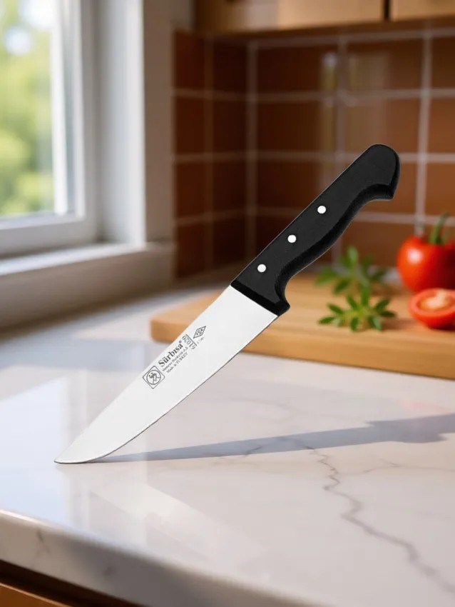 Sürmene Kasap Bıçağı 30 Cm Pimli Dayanıklı Keskin Et Bıçağı Kuşbaşı ve Kurban Kesim Sürbisa 61020 