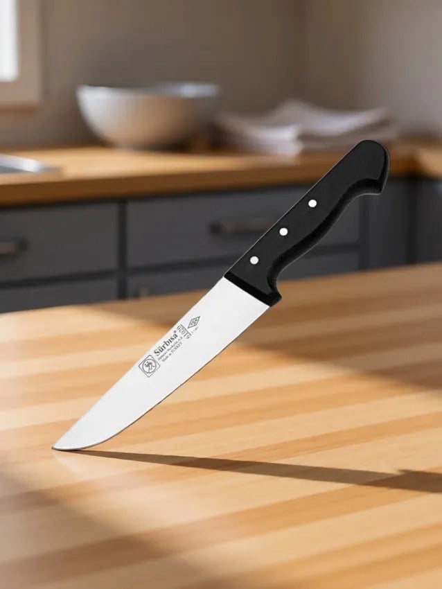 Sürmene Kasap Bıçağı 30 Cm Pimli Dayanıklı Keskin Et Bıçağı Kuşbaşı ve Kurban Kesim Sürbisa 61020 
