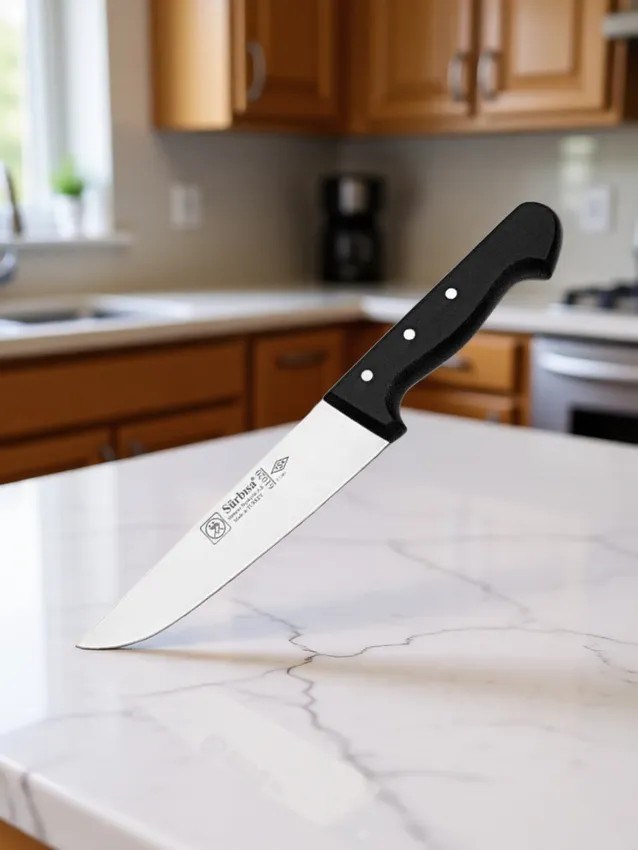 Sürmene Kasap Bıçağı 30 Cm Pimli Dayanıklı Keskin Et Bıçağı Kuşbaşı ve Kurban Kesim Sürbisa 61020 