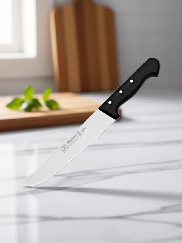 Sürmene Kasap Bıçağı Pimli Sap 28 Cm Kelle Kuşbaşı Kesim Kemik Sıyırma Doğrama Bıçağı Sürbisa 61040 