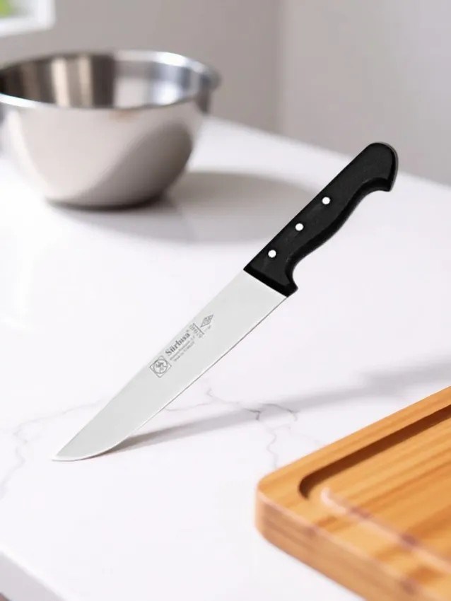 Sürmene Kasap Bıçağı Pimli Sap 28 Cm Kelle Kuşbaşı Kesim Kemik Sıyırma Doğrama Bıçağı Sürbisa 61040 