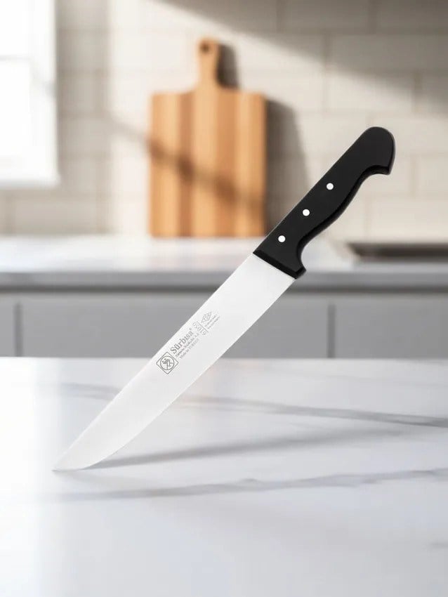 Sürmene Kasap Bıçağı Pimli Sap 36 Cm Kelle Kuşbaşı Kesim Kemik Sıyırma Doğrama Bıçağı Sürbisa 61050 