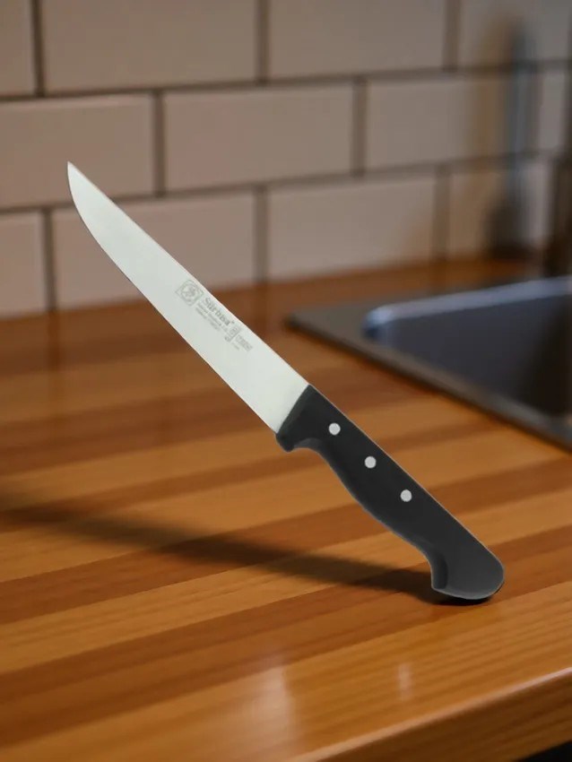 Sürmene Kasap Et Bıçağı 28 Cm Pimli Paslanmaz Çelik Sıyırma Doğrama Mutfak Bıçağı Sürbisa 61001 