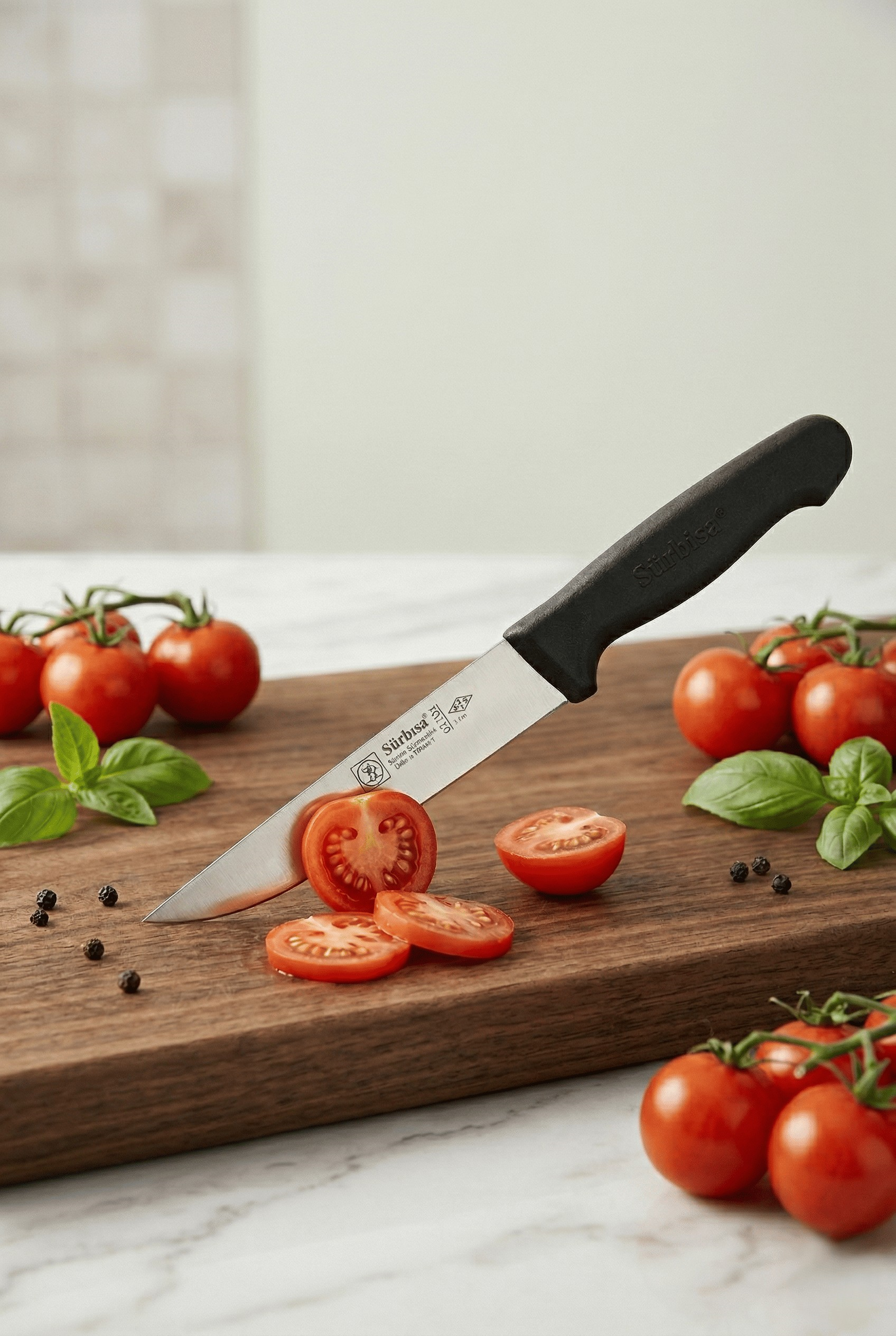Sürmene Mutfak Bıçağı 28 Cm Günlük Kullanım Kesin Bıçak Sebze ve Meyve için Çelik Sürbisa 61101 