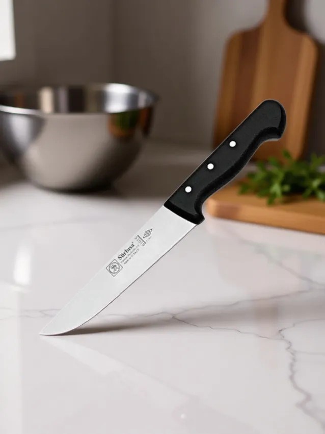 Sürmene Sürbisa 61015 Kuşbaşı Et Kasap Bıçağı 29,5 Cm Pimli Et Kesim Kemik Sıyırma Doğrama Mutfak Bıçağı 