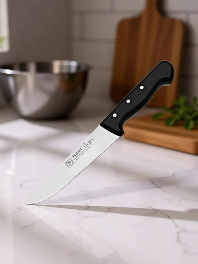 Sürmene Sürbisa 61015 Kuşbaşı Et Kasap Bıçağı 29,5 Cm Pimli Et Kesim Kemik Sıyırma Doğrama Mutfak Bıçağı 