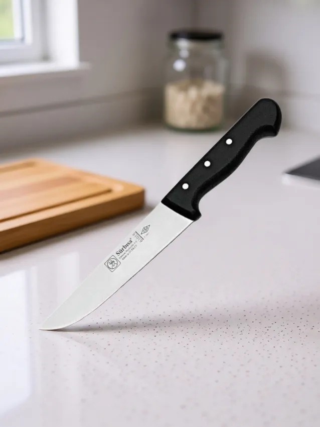 Sürmene Sürbisa 61015 Kuşbaşı Et Kasap Bıçağı 29,5 Cm Pimli Et Kesim Kemik Sıyırma Doğrama Mutfak Bıçağı 