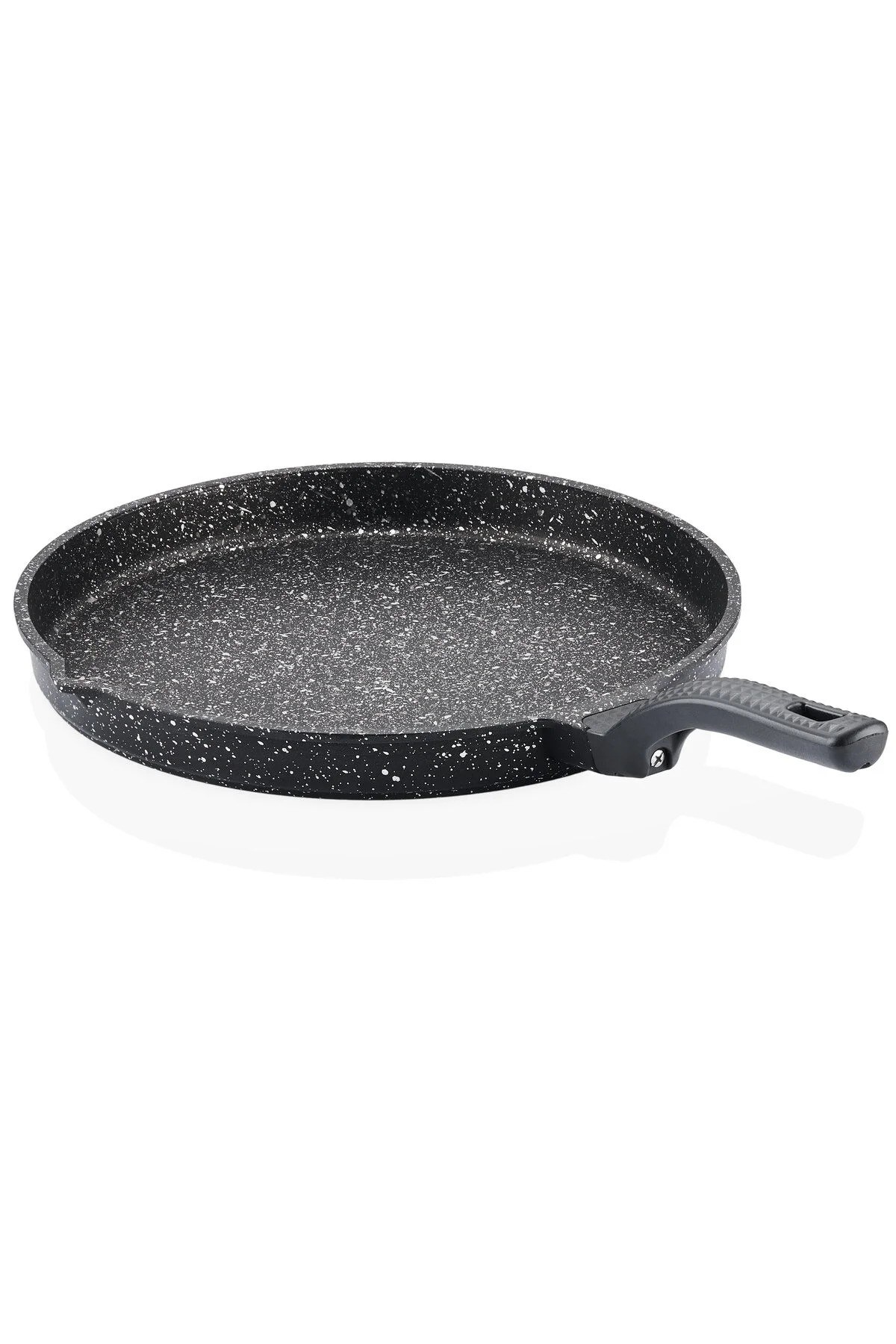 Taç Döküm Granit Balık Tavası Kapakl Hamsi Tava 34 Cm 