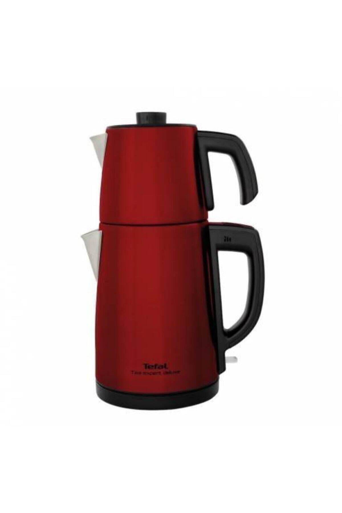 TEFAL TEA EXPERT DELUXE KIRMIZI ÇAY MAKİNESİ - ÇELİK DEMLİKLİ 