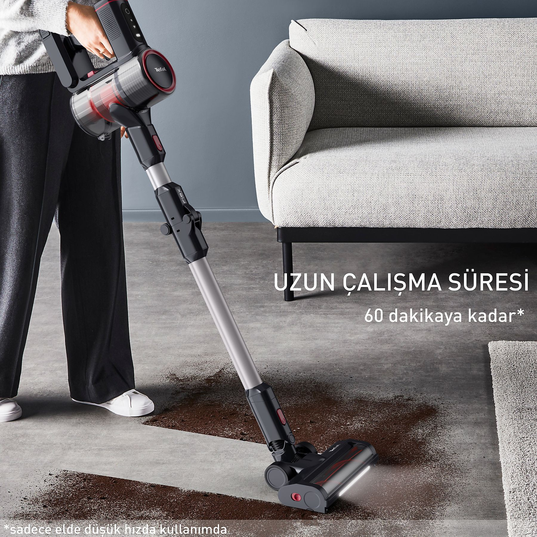 Tefal TY6T90TR X-Force Flex 8.60 Max Aqua Kablosuz Şarjlı Dikey Süpürge 2211401272 