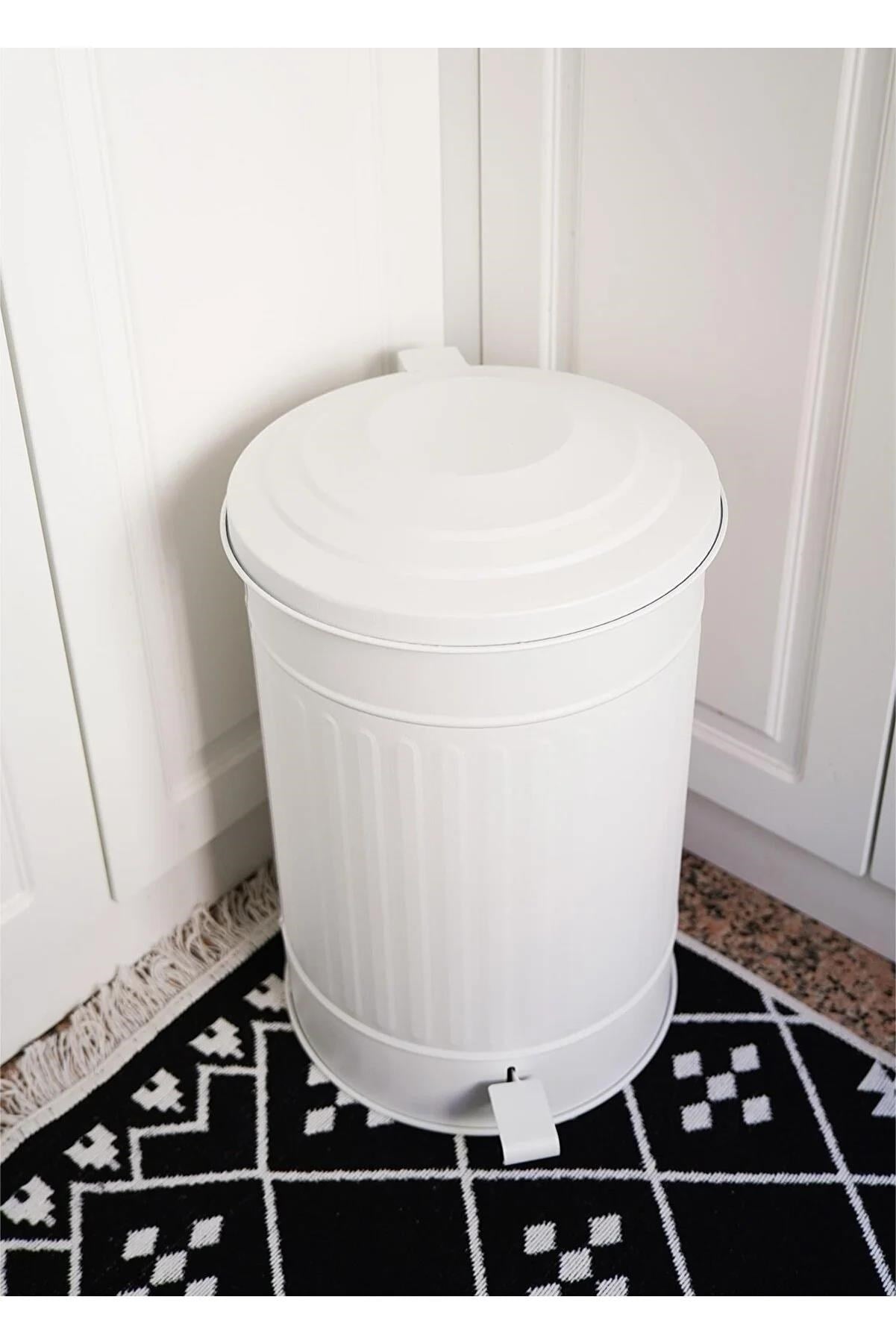 The Mia Çöp Kovası Mutfak 37 Litre Beyaz MGL0007 