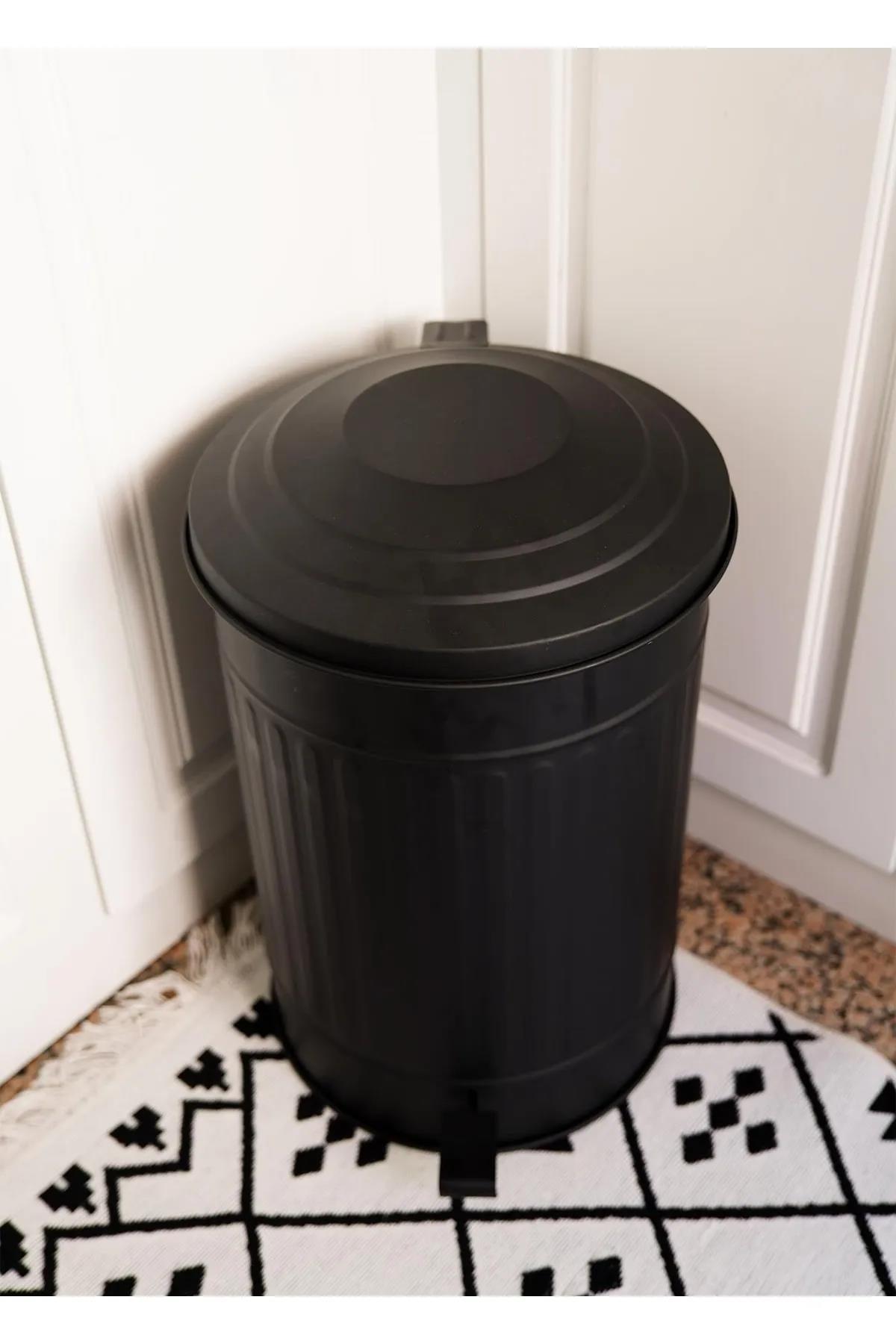 The Mia Çöp Kovası Mutfak 37 Litre Siyah MGL0002 