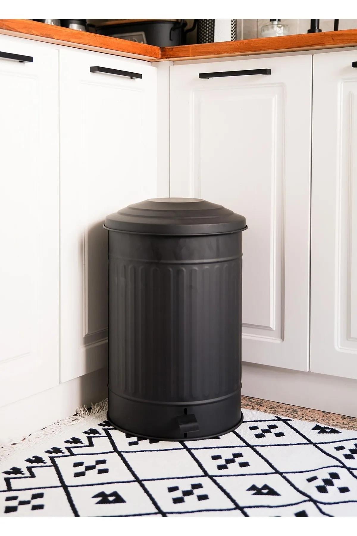 The Mia Çöp Kovası Mutfak 37 Litre Siyah MGL0002 