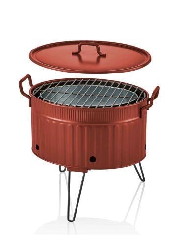 The Mia Mangal / Barbekü 37 x 44 x 31 Kırmızı GLV0702 